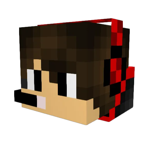 EZBCraft Minecraft avatar head, 3D render