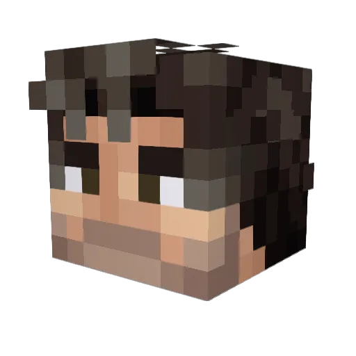 EZEAM Minecraft avatar head, 3D render