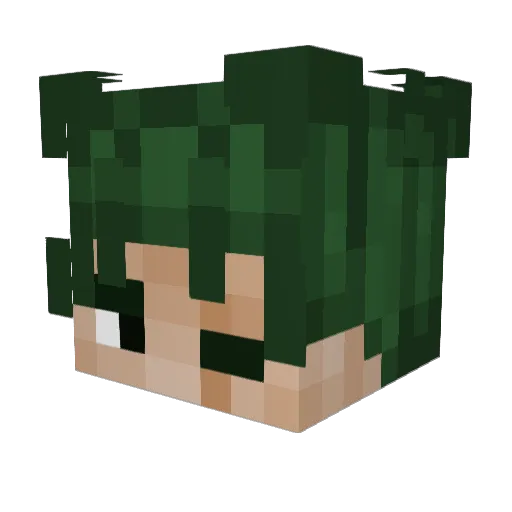 EZEK1EL1 Minecraft avatar head, 3D render