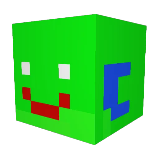 EZGame16 Minecraft avatar head, 3D render