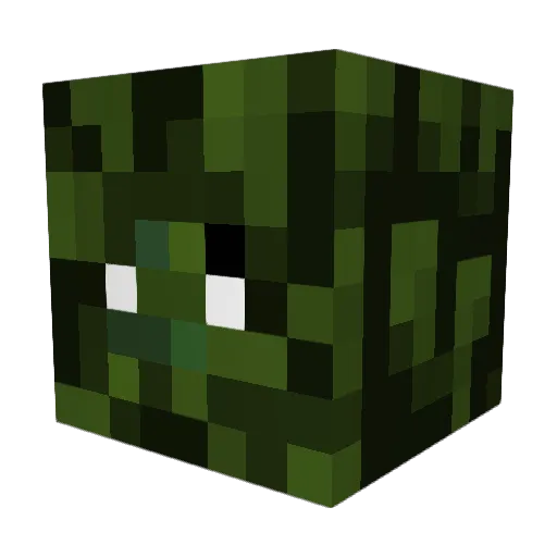EZHeroBrine Minecraft avatar head, 3D render