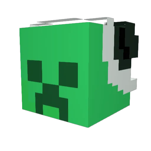 EZMoney5 Minecraft avatar head, 3D render