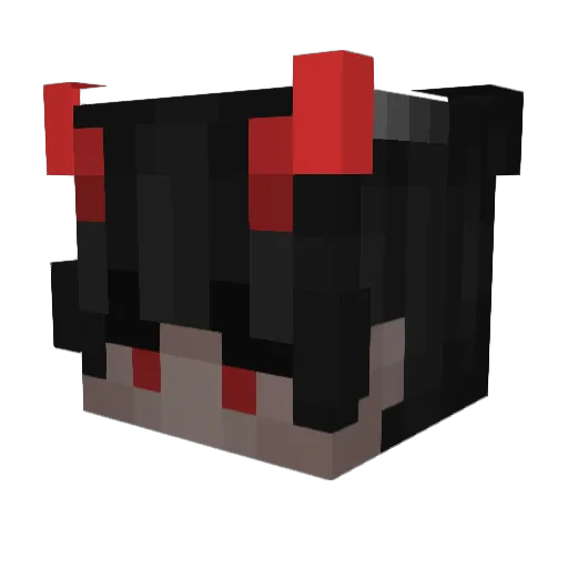 EZNGray Minecraft avatar head, 3D render