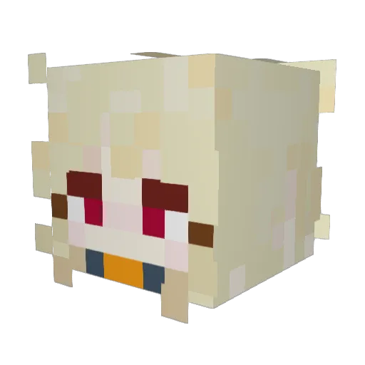 EZRA_8 Minecraft avatar head, 3D render
