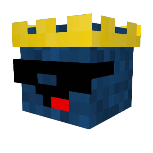 EZSuperD Minecraft avatar head, 3D render