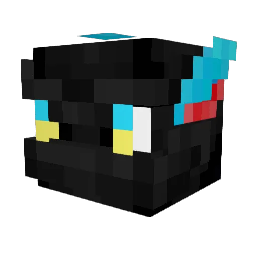 EZYTRIX Minecraft avatar head, 3D render