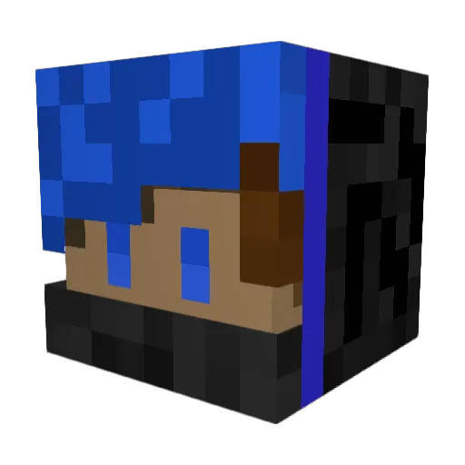 EZ_Amir Minecraft avatar head, 3D render