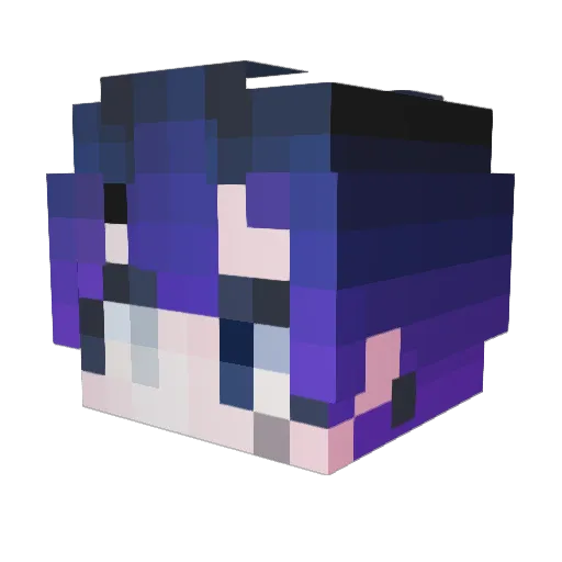 EZandSR Minecraft avatar head, 3D render