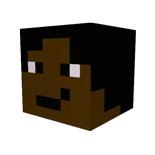 EZcheezee Minecraft avatar head, 3D render