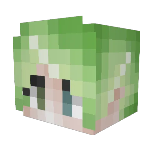 EZcore Minecraft avatar head, 3D render