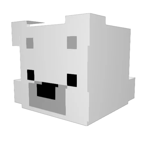 EZisbjoern Minecraft avatar head, 3D render
