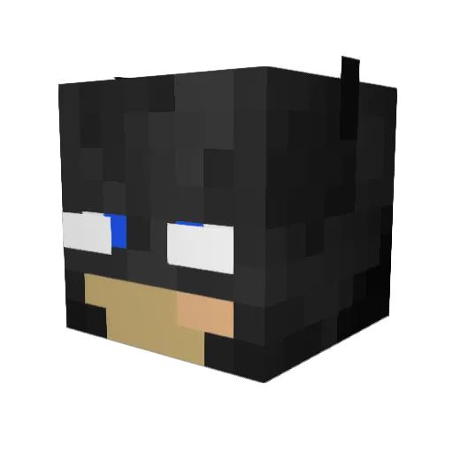 EZyGames Minecraft avatar head, 3D render