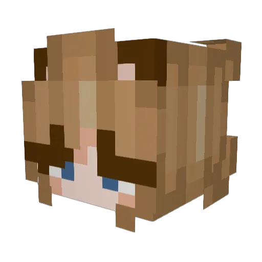 E_Bear17 Minecraft avatar head, 3D render