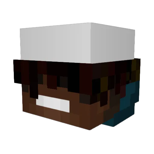 E_Dub15 Minecraft avatar head, 3D render