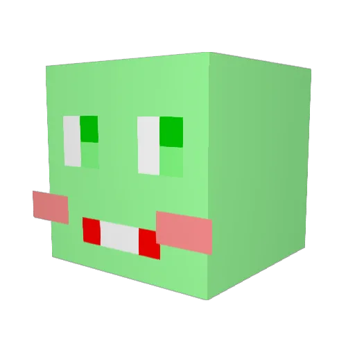 E_Eungo Minecraft avatar head, 3D render