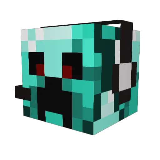 E_GRAVZ Minecraft avatar head, 3D render