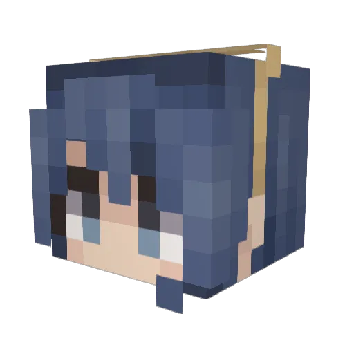 E_Gamer Minecraft avatar head, 3D render