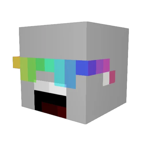 E_Hyun_ Minecraft avatar head, 3D render
