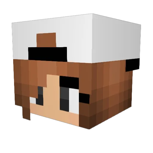 E_Ivung Minecraft avatar head, 3D render