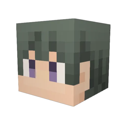 E_Kiefer Minecraft avatar head, 3D render