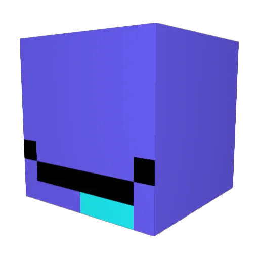 E_Lamong Minecraft avatar head, 3D render