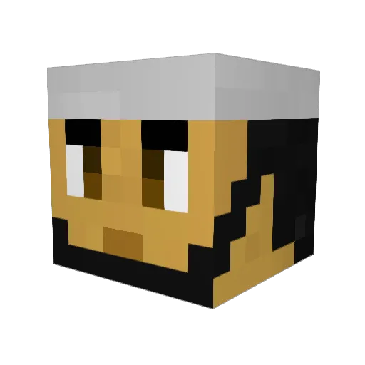 E_R1LEY Minecraft avatar head, 3D render