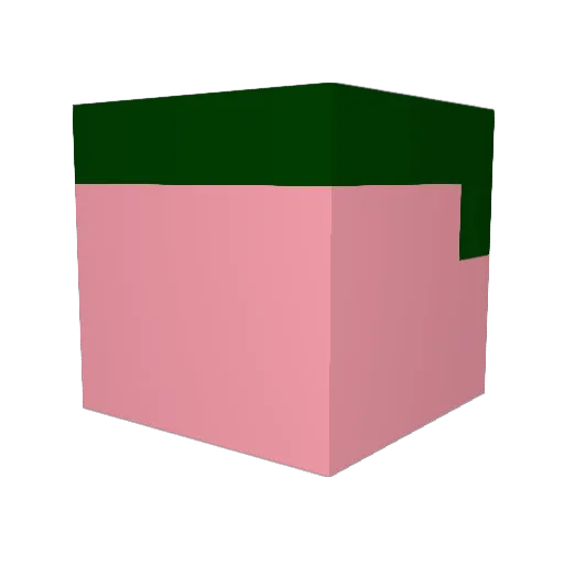 E_RAD Minecraft avatar head, 3D render