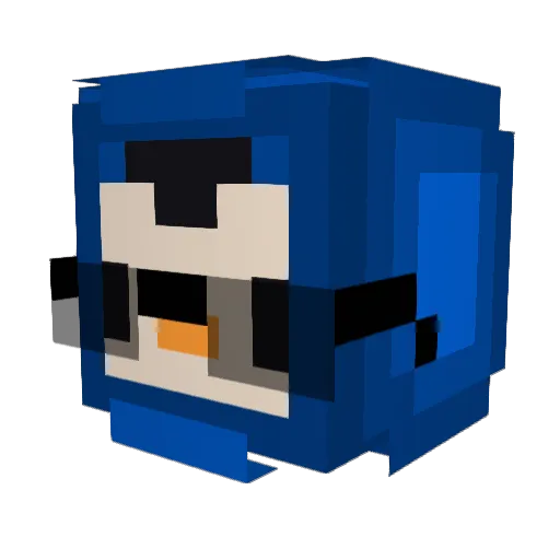 E_Raptors Minecraft avatar head, 3D render
