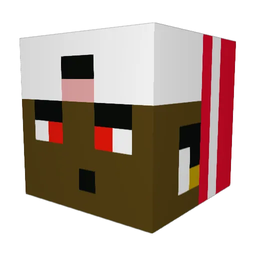 E_Swegga Minecraft avatar head, 3D render
