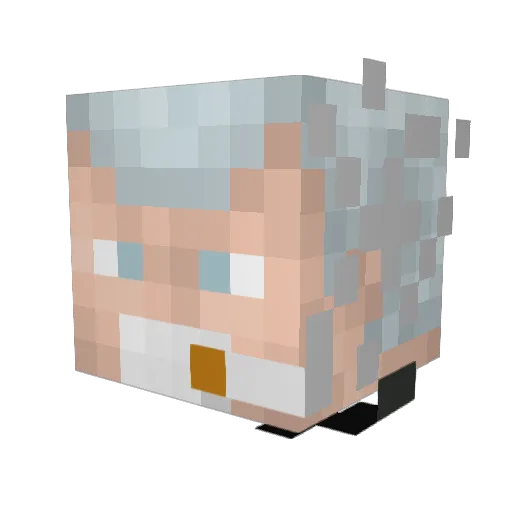 E_ViS_U Minecraft avatar head, 3D render