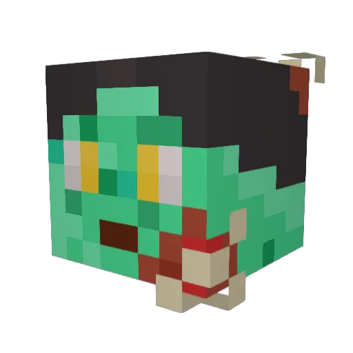 E_da_dillpickle Minecraft avatar head, 3D render