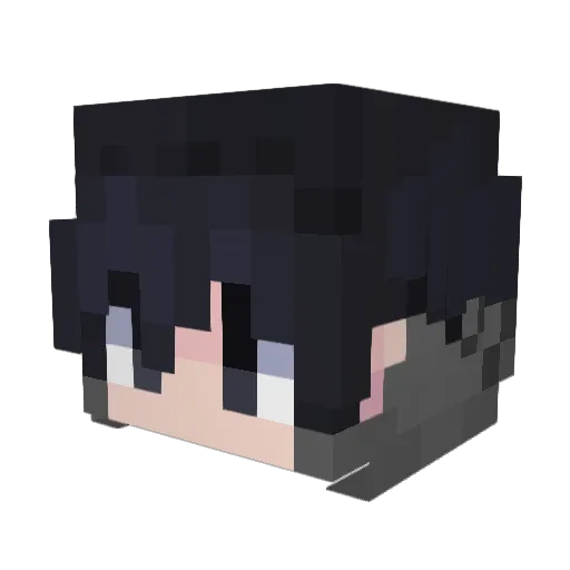 E_guyy Minecraft avatar head, 3D render