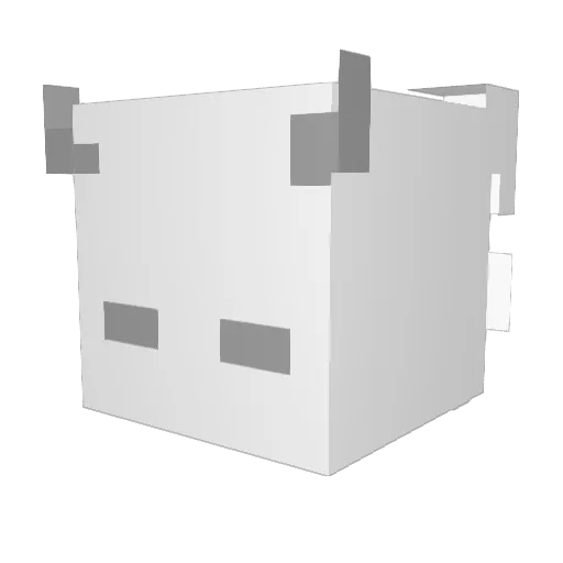 E_kein Minecraft avatar head, 3D render