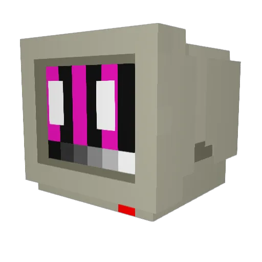 E_limePi Minecraft avatar head, 3D render