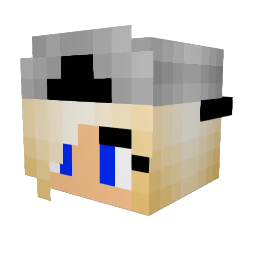 E_sther Minecraft avatar head, 3D render