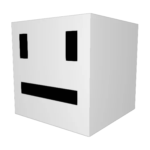 EablEt Minecraft avatar head, 3D render