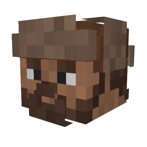 Eachdinosaur32 Minecraft avatar head, 3D render