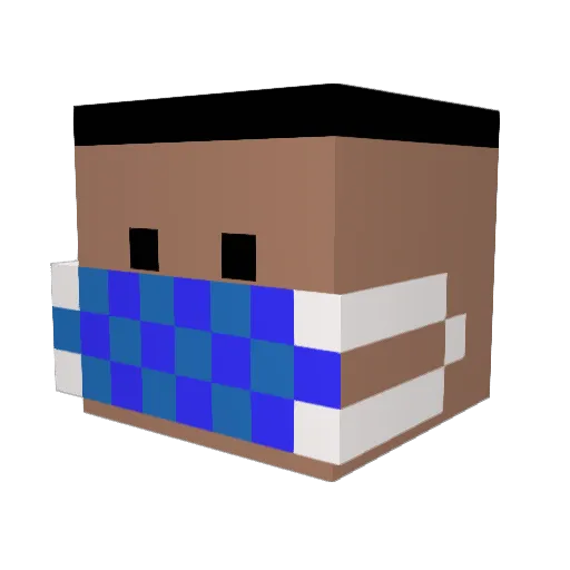 Ead47 Minecraft avatar head, 3D render