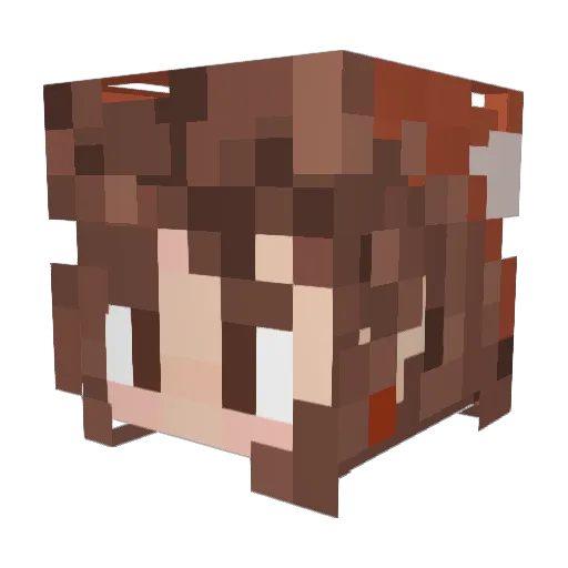 Eadstar Minecraft avatar head, 3D render