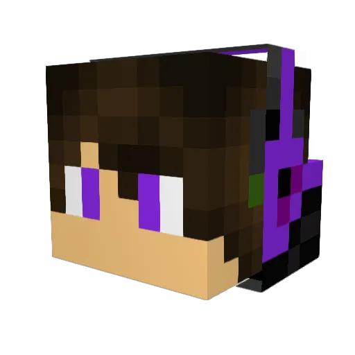 Eaester Minecraft avatar head, 3D render