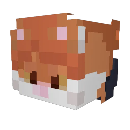 EagerZero Minecraft avatar head, 3D render