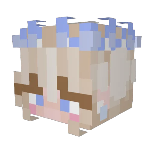 Eager_Reaper Minecraft avatar head, 3D render