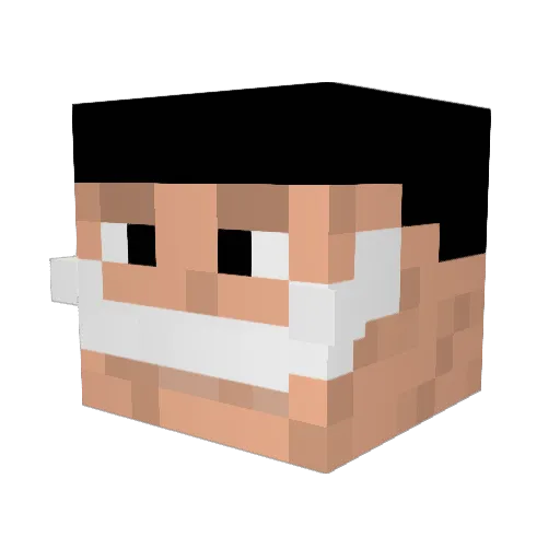 Eagerlibren Minecraft avatar head, 3D render