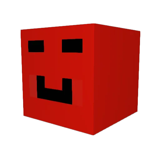 Eagerz Minecraft avatar head, 3D render