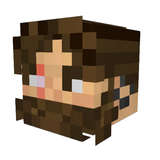 Eagle0fWar Minecraft avatar head, 3D render