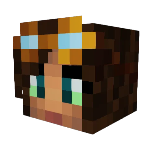 Eagle334 Minecraft avatar head, 3D render
