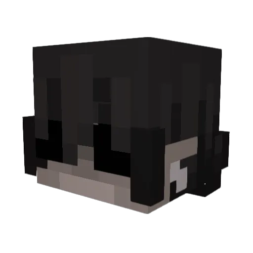 EagleCraftX Minecraft avatar head, 3D render