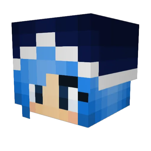 EagleFo Minecraft avatar head, 3D render