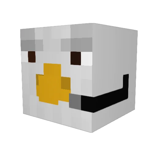 EagleSkyST Minecraft avatar head, 3D render