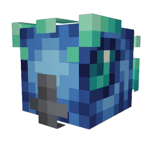 EagleSolar Minecraft avatar head, 3D render